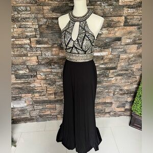 Dancing Queen Black and Silver Dress
